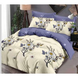 Lenjerie de pat Pucioasa pentru 2 persoane , cearceaf cu Elastic , 6 Piese , bumbac finet ,pentru pat 180x200cm 201/CAV